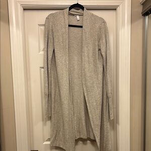 Leith Cream long Cardigan